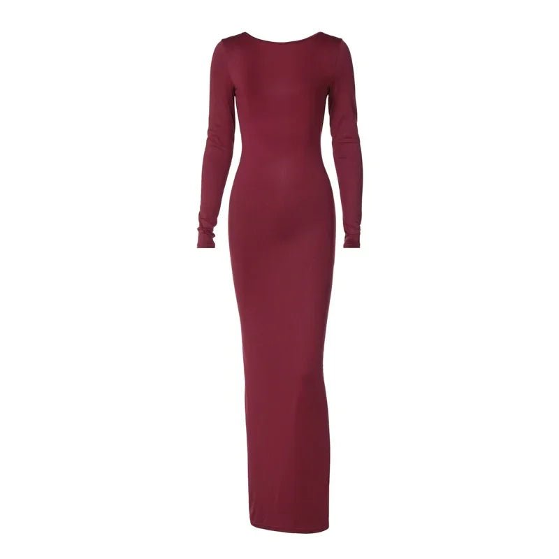 Damen-Langarmeliges-Ruckenfreies-Kleid-Maxi-4.jpg