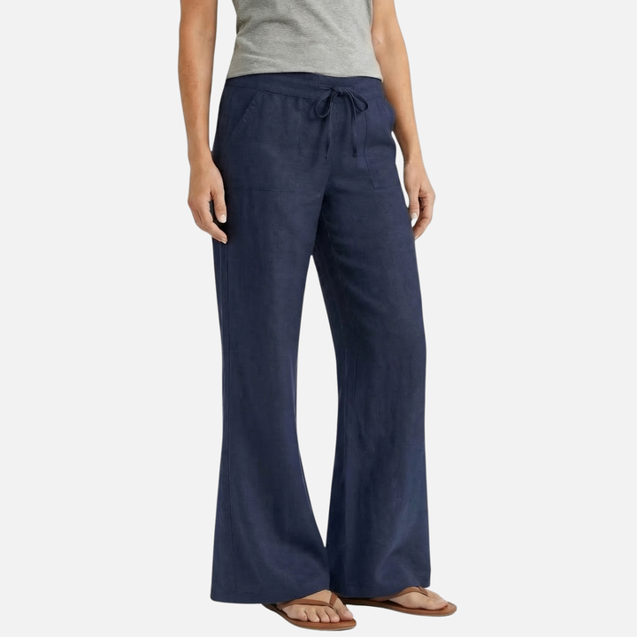 Light wide linen pants – Loose fit for women