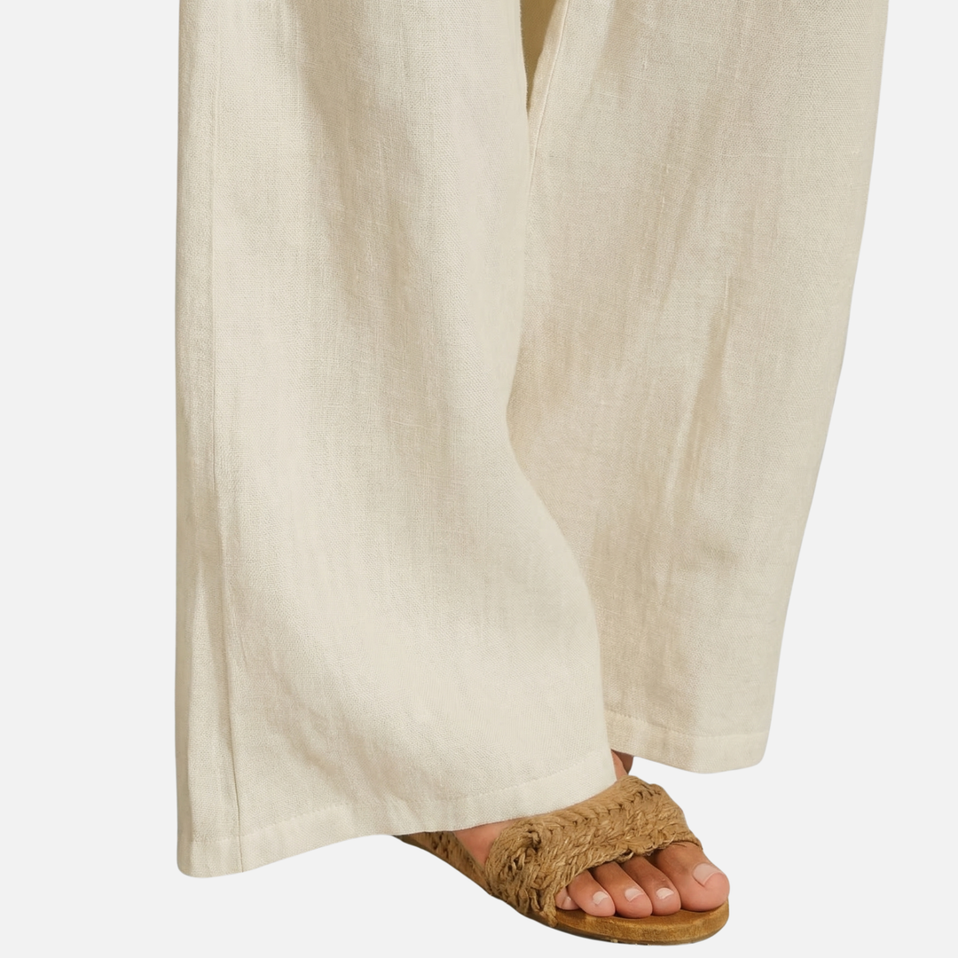 Light wide linen pants – Loose fit for women