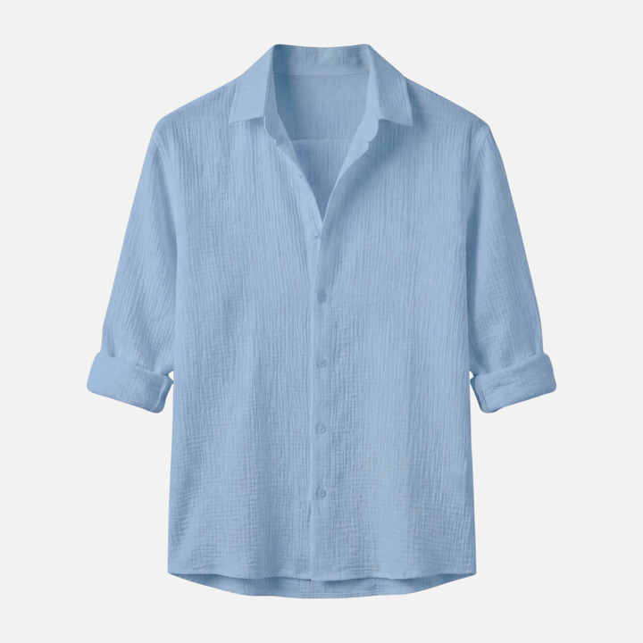 Lightweight summer casual long-sleeve shirt – relaxed fit for men