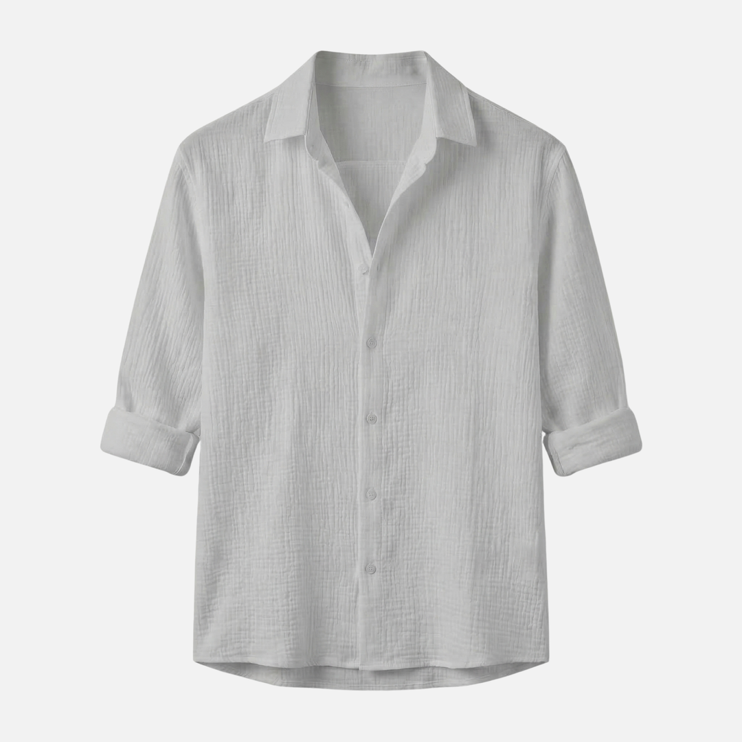 Lightweight summer casual long-sleeve shirt – relaxed fit for men