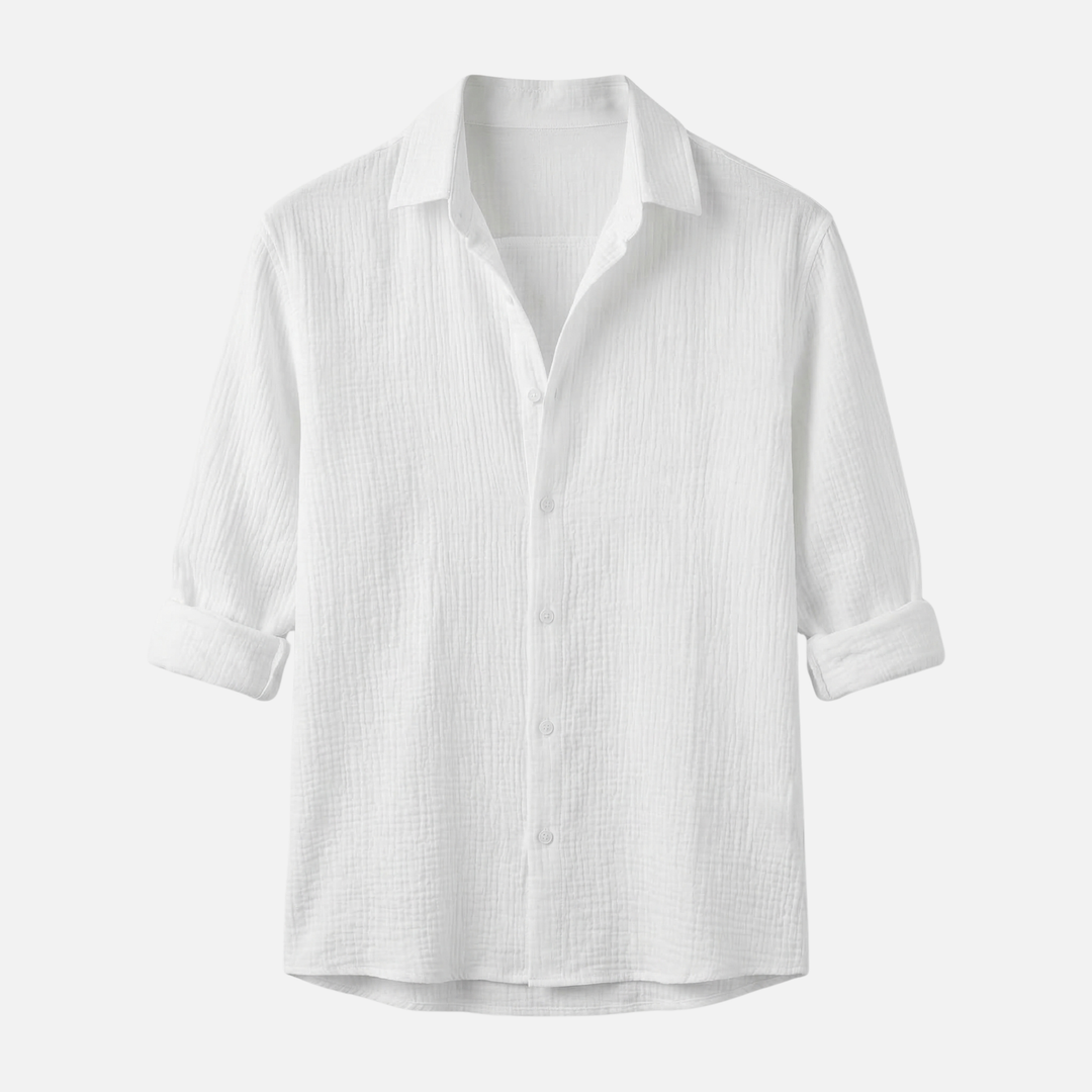 Lightweight summer casual long-sleeve shirt – relaxed fit for men