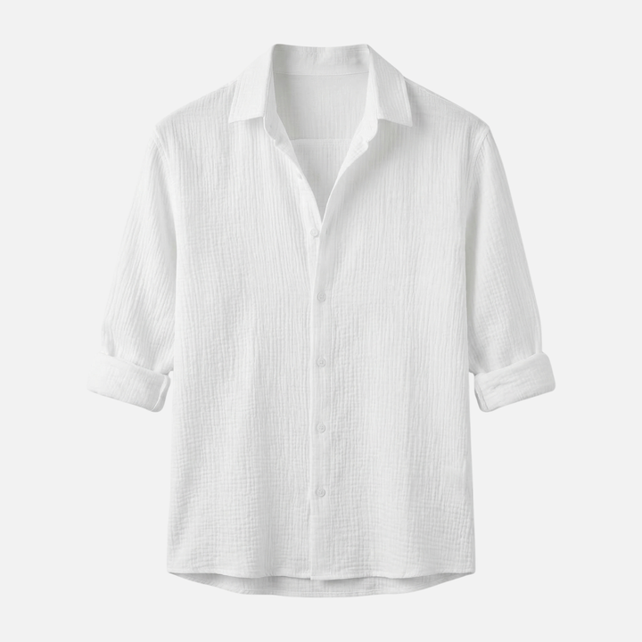 Lightweight summer casual long-sleeve shirt – relaxed fit for men
