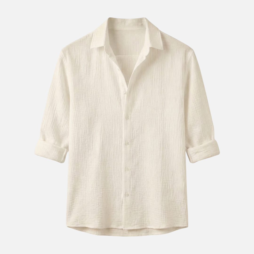 Lightweight summer casual long-sleeve shirt – relaxed fit for men