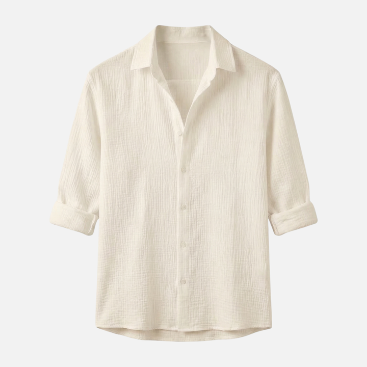Lightweight summer casual long-sleeve shirt – relaxed fit for men