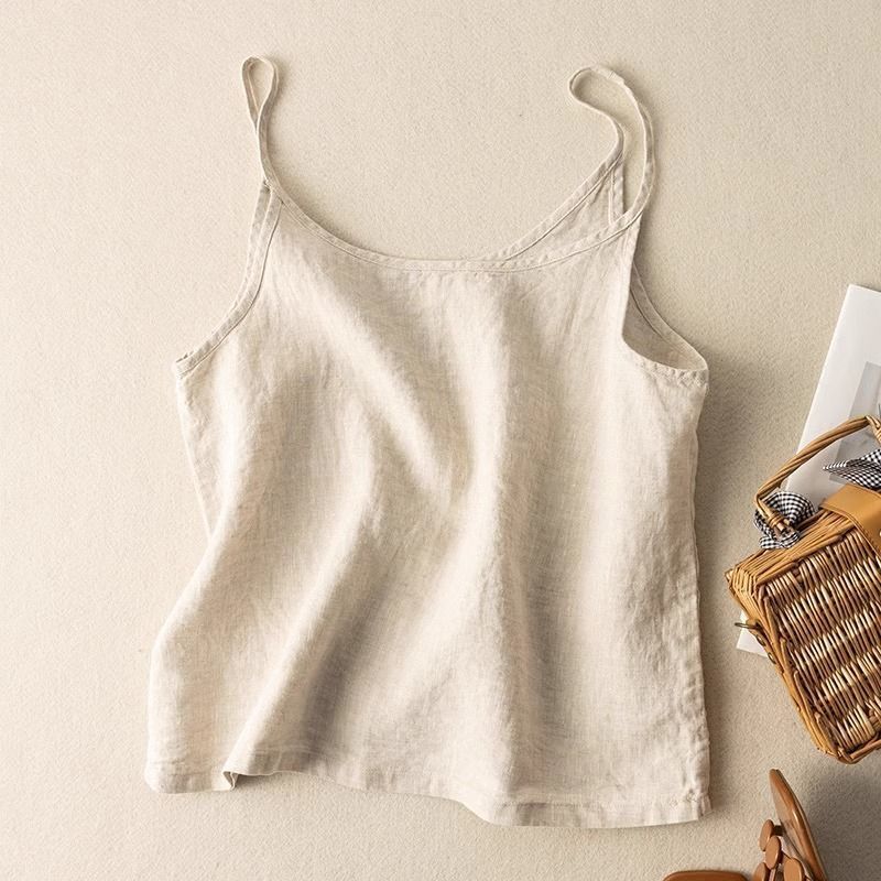 Leinen_Camisole_Top_fuer_Damen_Schmale_Traeger_schlichter_Schnitt_1