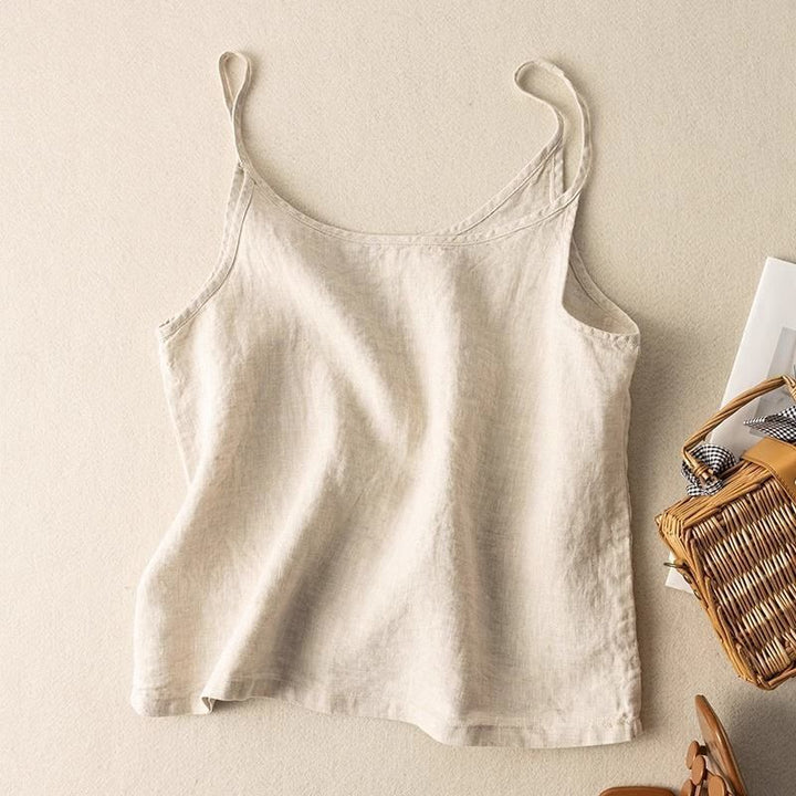Leinen_Camisole_Top_fuer_Damen_Schmale_Traeger_schlichter_Schnitt_1