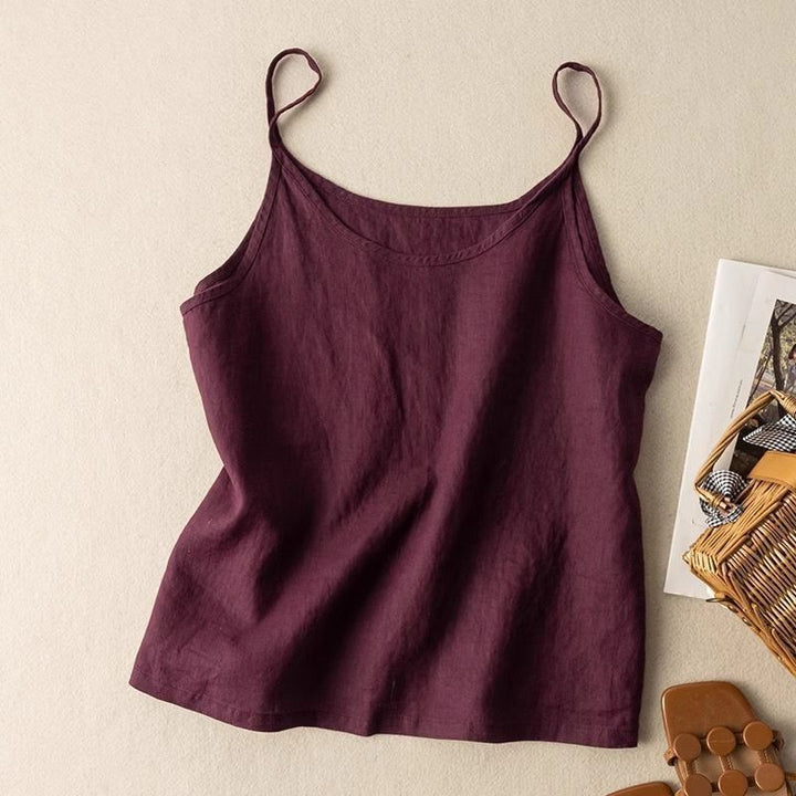 Leinen_Camisole_Top_fuer_Damen_Schmale_Traeger_schlichter_Schnitt_4