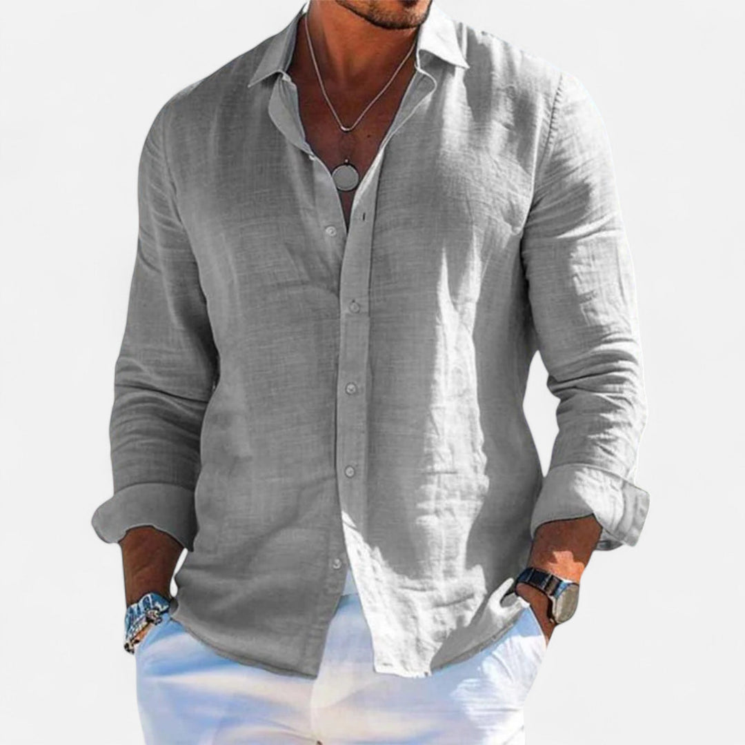 Leinen_Sommerhemd_Button_Down_mit_Roll_Up_Aermeln_fuer_Herren_7