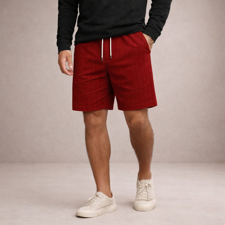 Leinen_Sommershorts_fuer_Herren_Kordelzug_laessiger_Schnitt_10