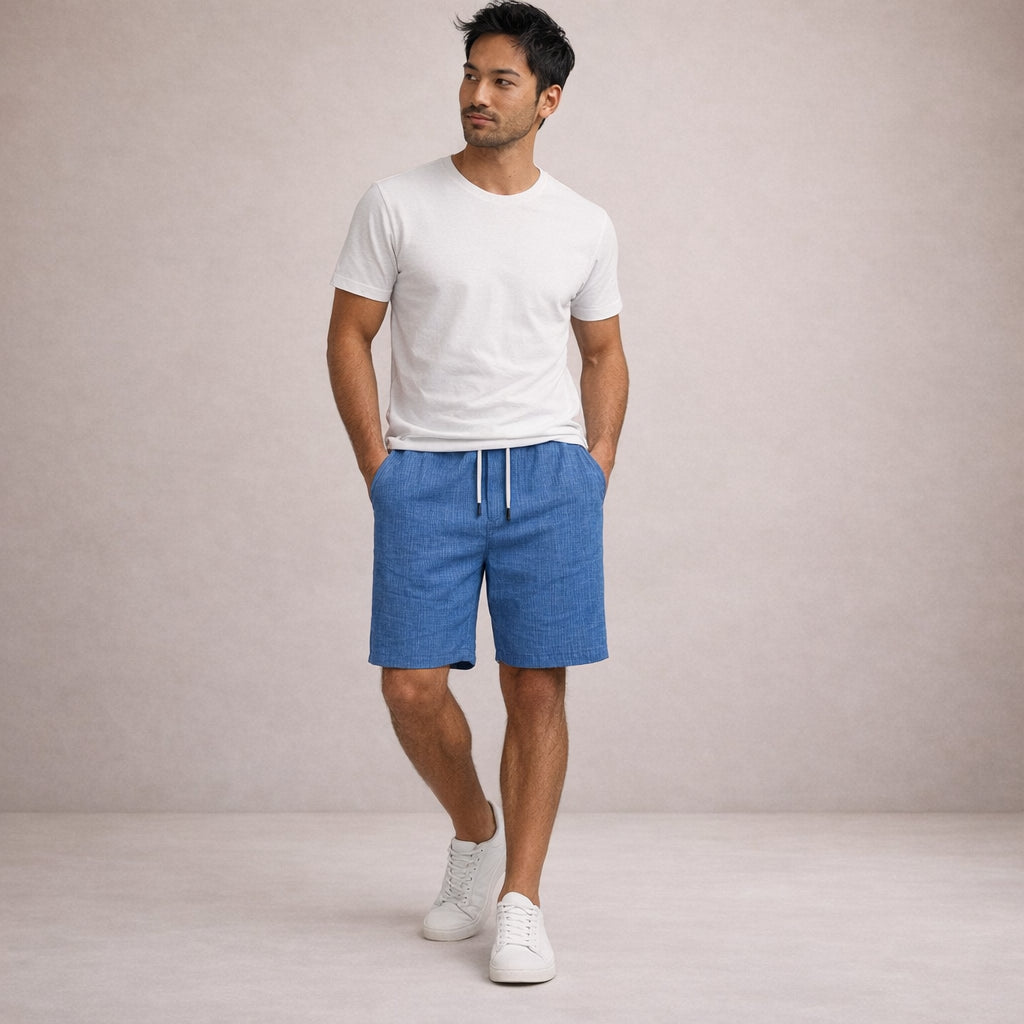 Leinen_Sommershorts_fuer_Herren_Kordelzug_laessiger_Schnitt_16
