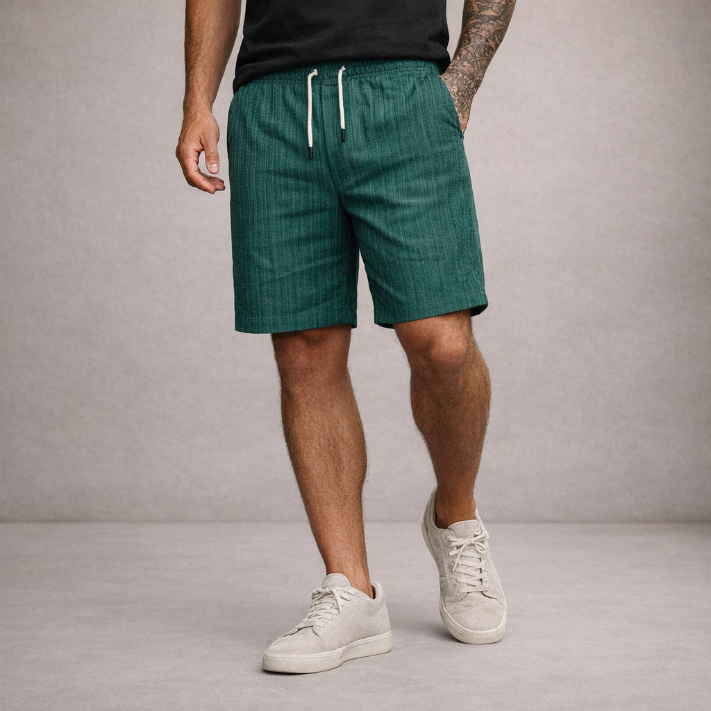 Leinen_Sommershorts_fuer_Herren_Kordelzug_laessiger_Schnitt_6