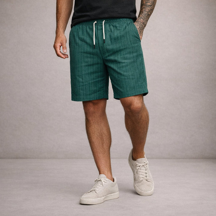 Leinen_Sommershorts_fuer_Herren_Kordelzug_laessiger_Schnitt_6