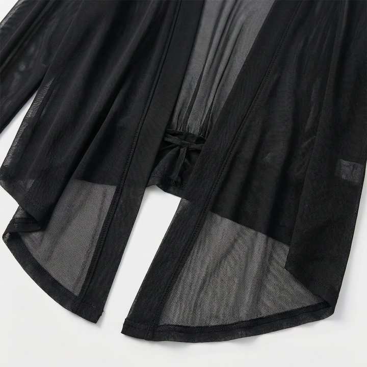 Cardigan leggero con collo a cascata da donna