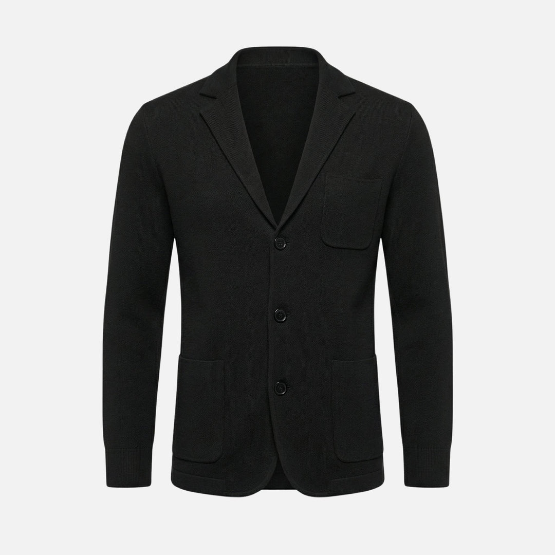 Lässiger Feinstrickblazer mit Brusttasche für Herren