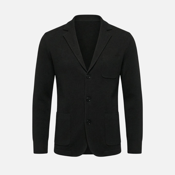 Lässiger Feinstrickblazer mit Brusttasche für Herren