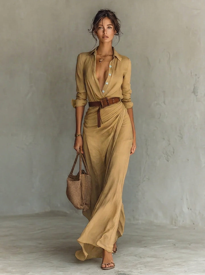 Maxikleid_fuer_Damen_Figurschmeichelnd_mit_Spitzenkragen_1