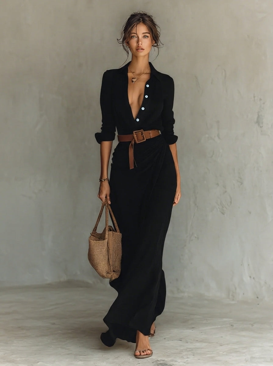 Maxikleid_fuer_Damen_Figurschmeichelnd_mit_Spitzenkragen_6