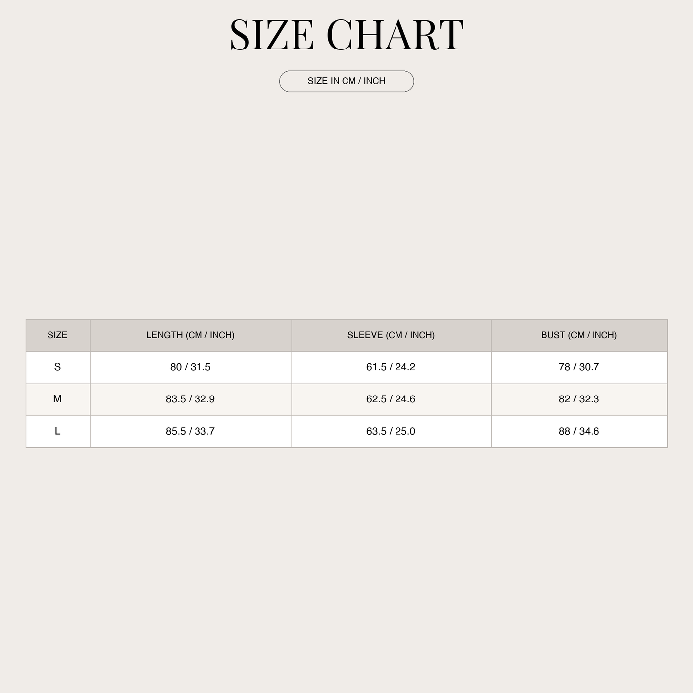 Εφαρμοστό φόρεμα από βισκόζη για γυναίκες size chart