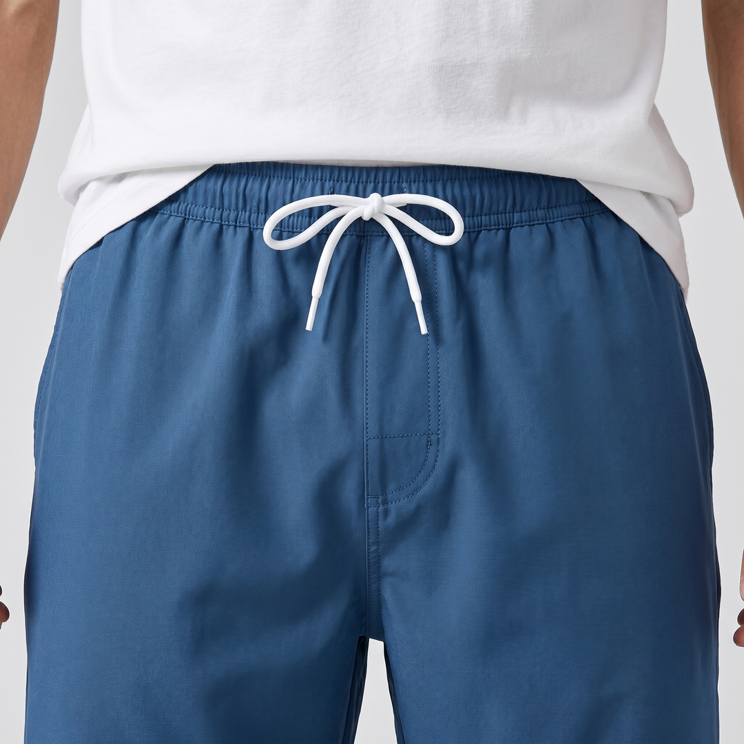 Modern men's shorts with side pockets for slipping on