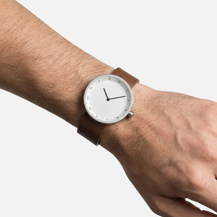 Nordic Minimalist Style Watch with Metal Case for Men