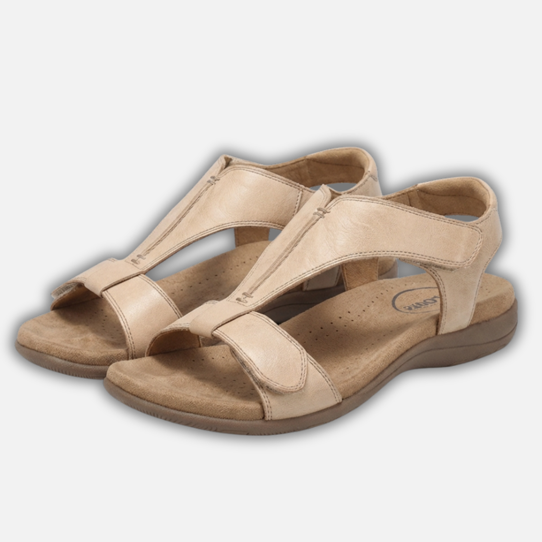 Open walking sandals with a lightweight, pre-shaped footbed for women