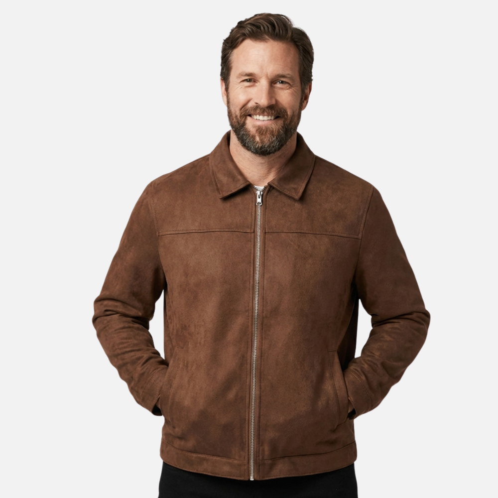 Reißverschluss Jacke mit Kragen für Männer