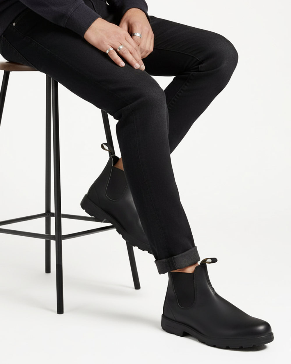 Robuste Chelsea Stiefel mit elastischen Seiteneinsätzen für Herren