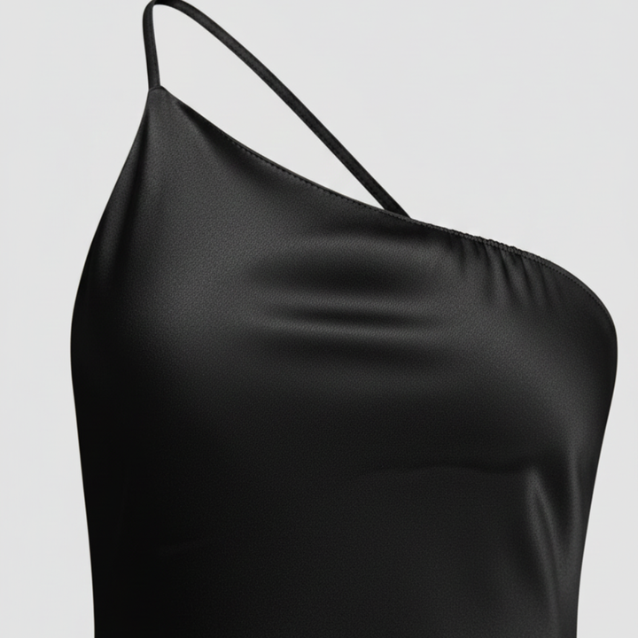 Satin Kleid mit Seitenschlitz für Frauen