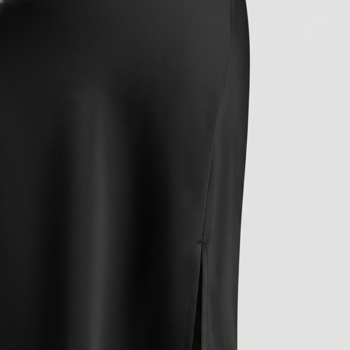 Satin Kleid mit Seitenschlitz für Frauen