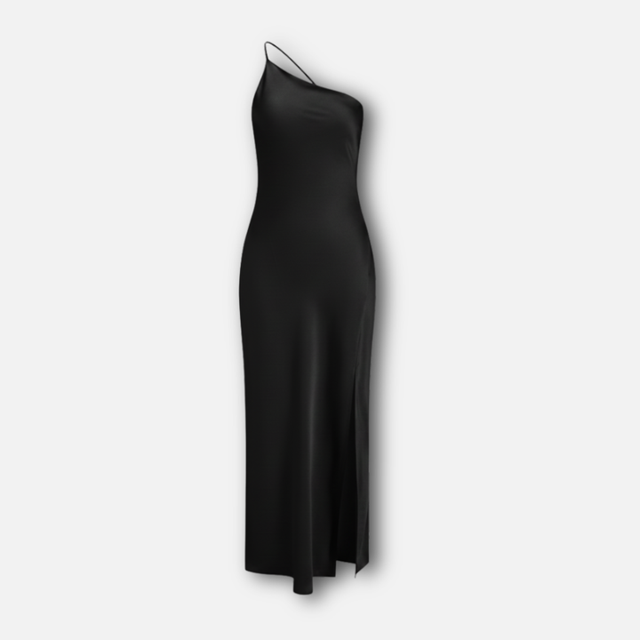 Satin Kleid mit Seitenschlitz für Frauen
