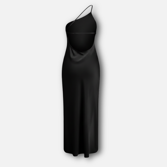 Satin Kleid mit Seitenschlitz für Frauen
