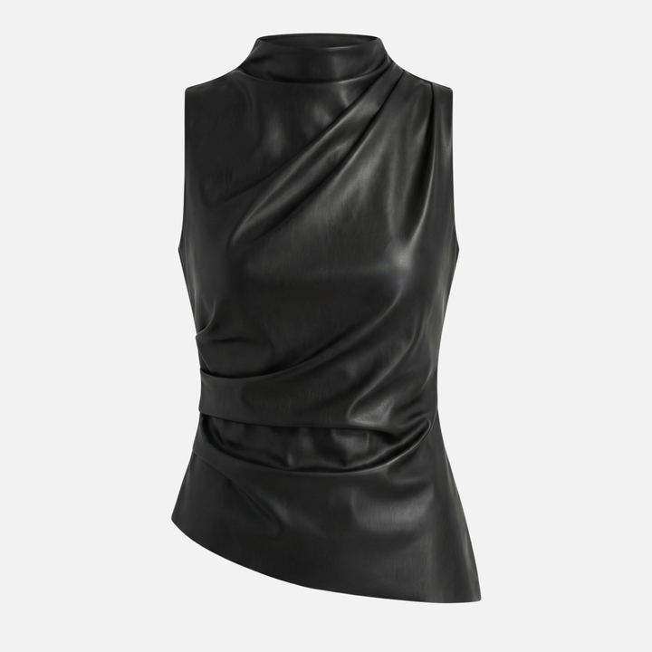 Maiou slim cu material drapat pentru femei