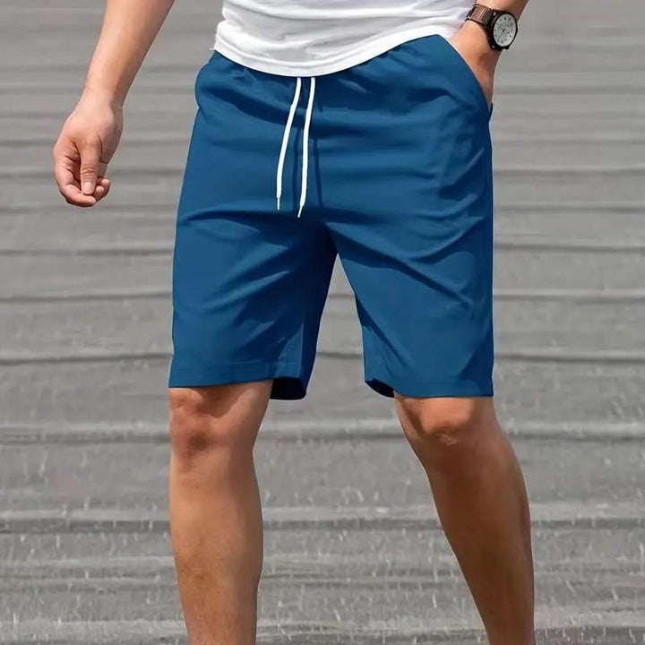 Modern men's shorts with side pockets for slipping on