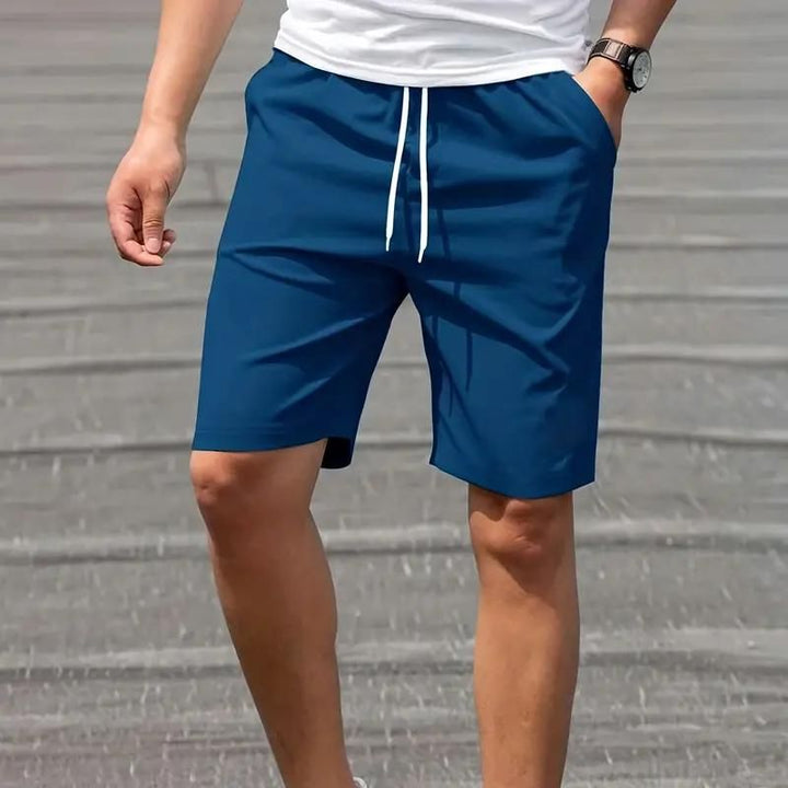 Modern men's shorts with side pockets for slipping on