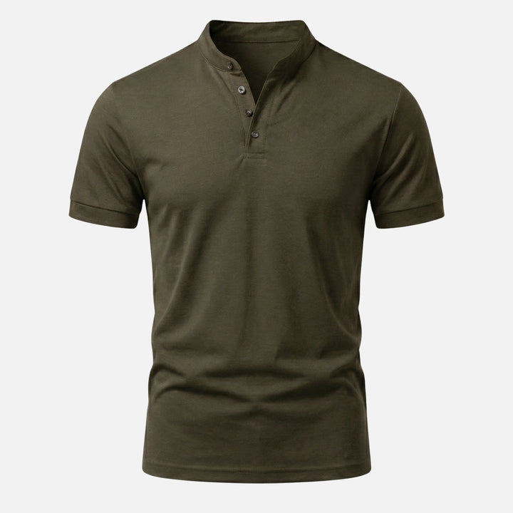Maglia slim fit in jersey con collo alto da uomo