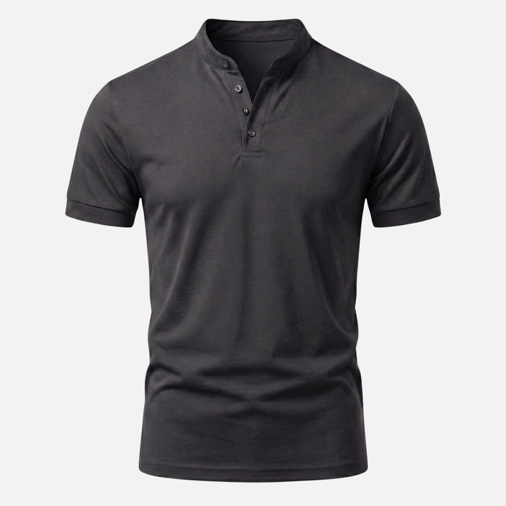 Maglia slim fit in jersey con collo alto da uomo