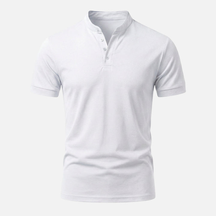 Maglia slim fit in jersey con collo alto da uomo