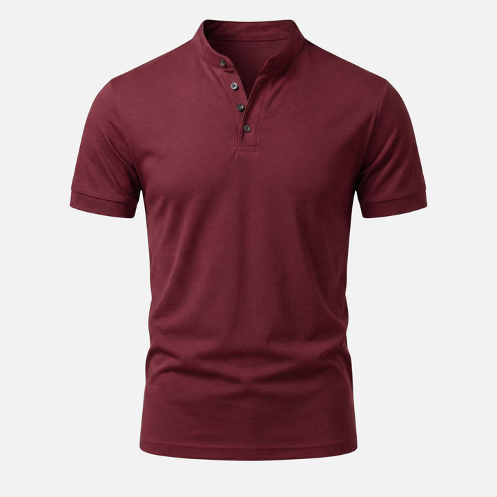Maglia slim fit in jersey con collo alto da uomo