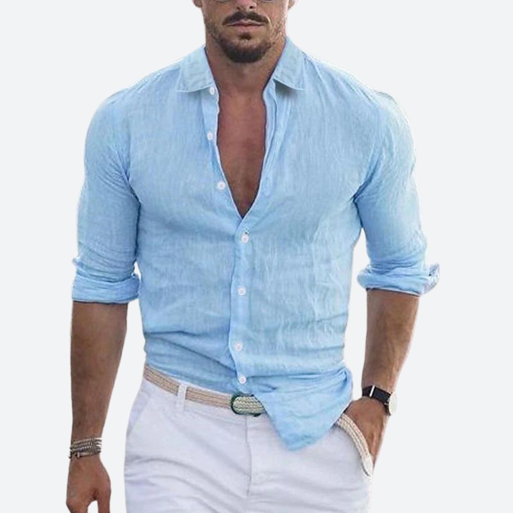 Slim_Fit_Leinen_Sommerhemd_mit_offenem_Kragen_fuer_Herren_4