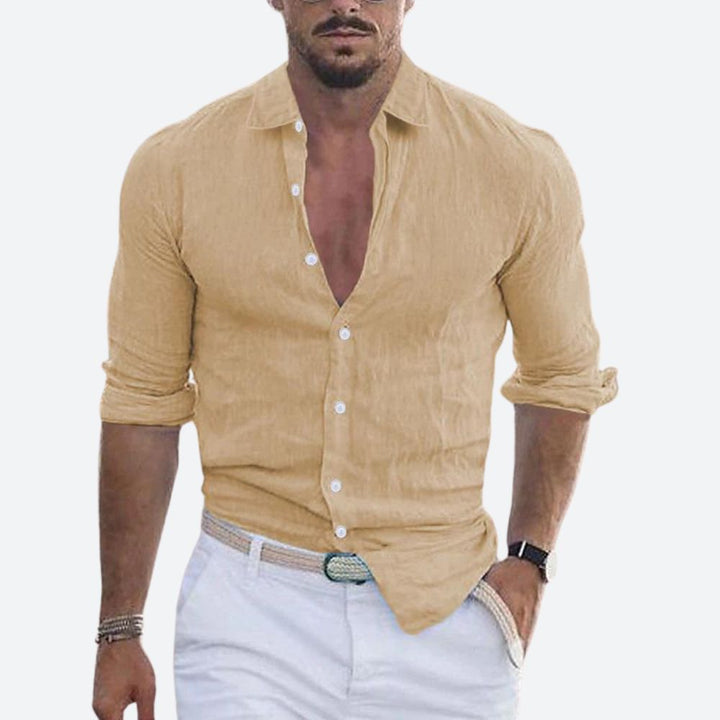 Slim_Fit_Leinen_Sommerhemd_mit_offenem_Kragen_fuer_Herren_8