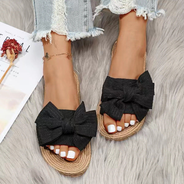 Slipper_fuer_Damen_Laessig_und_bequem_mit_Schleife_1