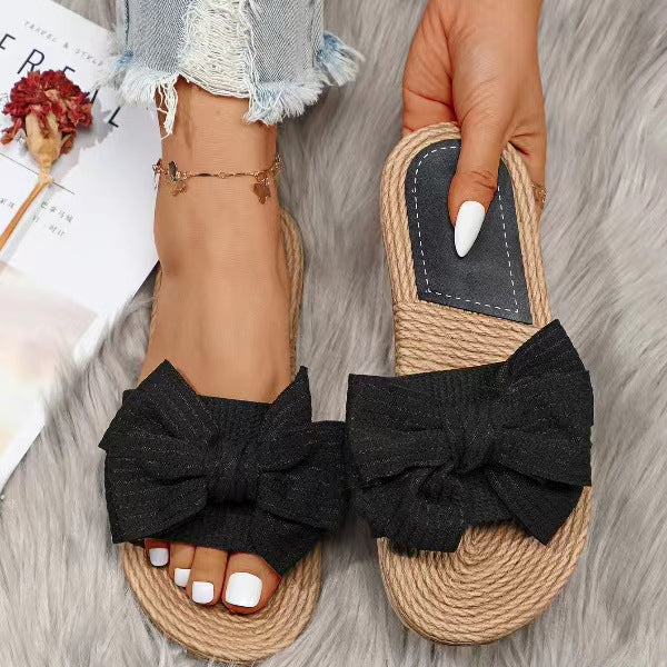 Slipper_fuer_Damen_Laessig_und_bequem_mit_Schleife_2