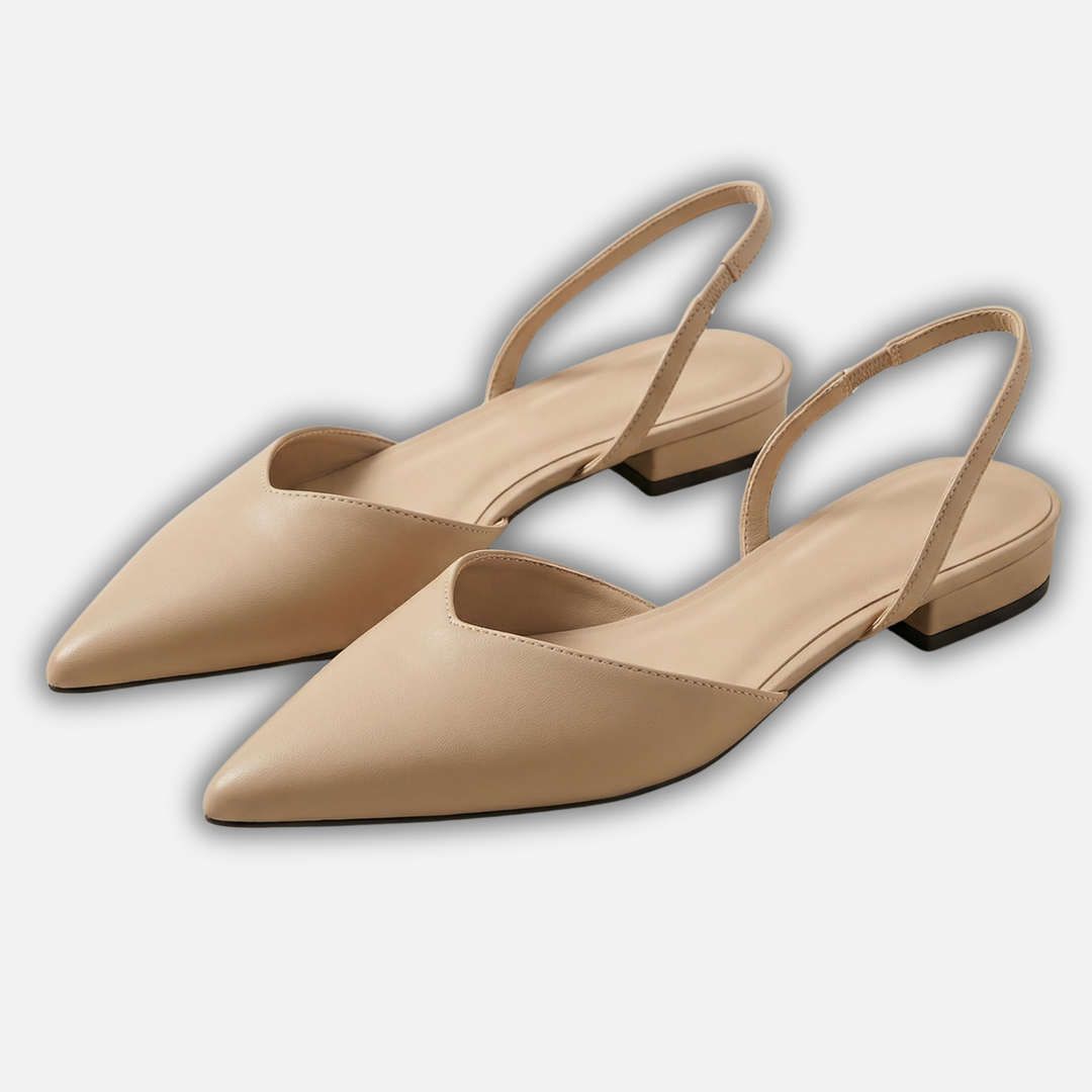 Sommerliche spitze Sandaletten – Niedriger Blockabsatz mit Slingback für Damen