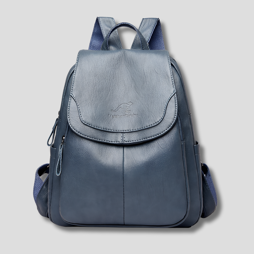 Stilvoller_Diebstahlschutz_Rucksack_Leder_Pragung_Komfort_fur_Damen_2
