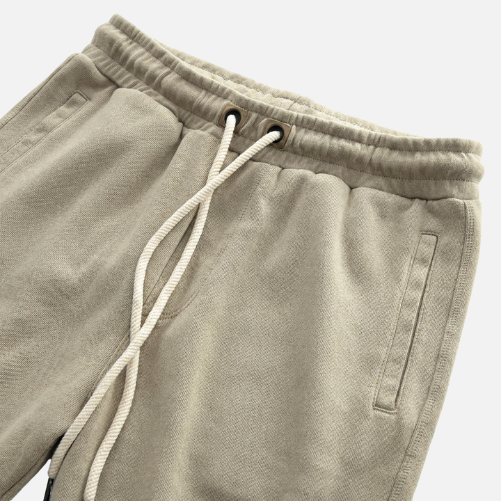 Pantaloncini in cotone lavorato a maglia – Vestibilità rilassata con coulisse da uomo