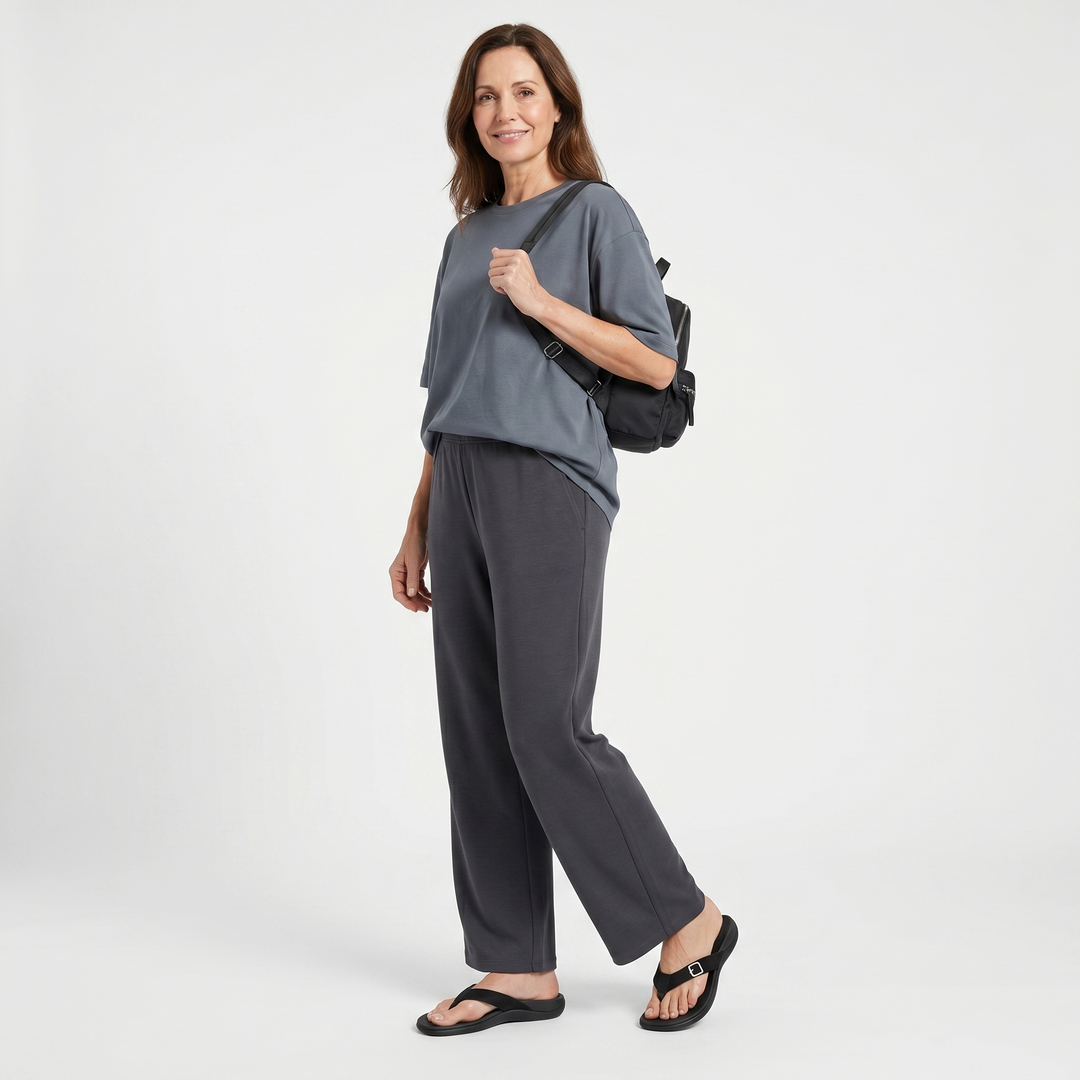 Alltägliche Flip-Flop-Sandalen mit verstellbarem Riemen für Damen