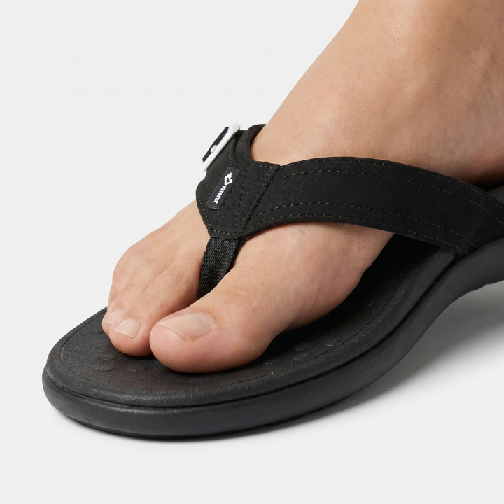Alltägliche Flip-Flop-Sandalen mit verstellbarem Riemen für Damen