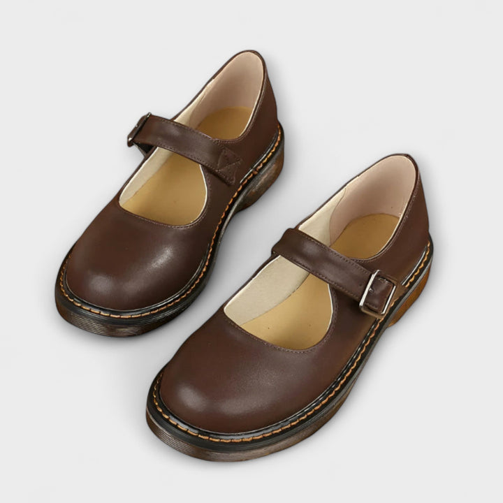 Mary-Jane-Flats mit Chunky-Sohle und Schnallenriemen für Damen