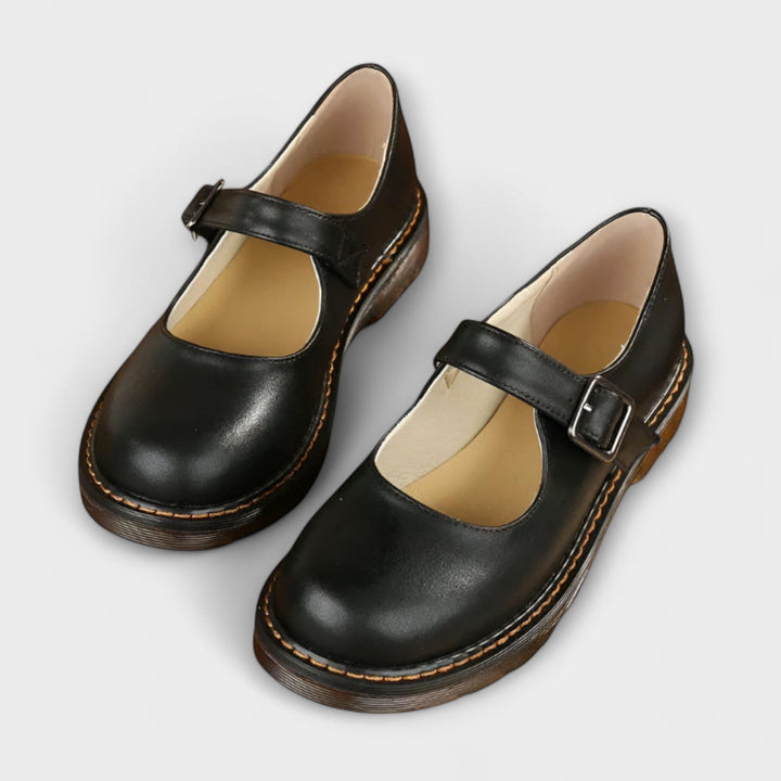 Mary-Jane-Flats mit Chunky-Sohle und Schnallenriemen für Damen